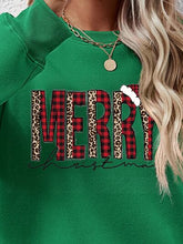 Load image into Gallery viewer, MERRY CHRISTMAS Round Neck Long Sleeve Sweatshirt
