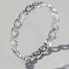 Load image into Gallery viewer, Heart Shape 925 Sterling Silver Ring
