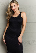 Load image into Gallery viewer, HIDDEN No Doubts Sleeveless Bodycon Ruffle Midi Dress
