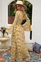Load image into Gallery viewer, Paisley Print Bell Sleeve V-Neck Maxi Dress
