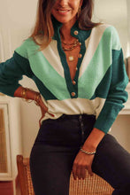 Load image into Gallery viewer, Color Block Buttoned Sweater
