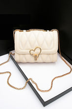 Load image into Gallery viewer, Heart Buckle PU Leather Crossbody Bag
