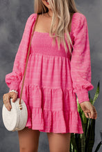 Load image into Gallery viewer, Smocked Square Neck Ruffled Mini Dress
