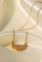 Load image into Gallery viewer, Stainless Steel Semi Circle Pendant Necklace
