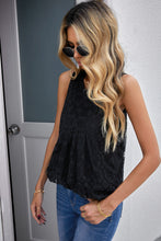 Load image into Gallery viewer, Lace Sleeveless Round Neck Top
