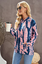 Load image into Gallery viewer, Tie-Dye Drawstring Hoodie with Pocket
