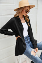 Load image into Gallery viewer, Open Front Long Sleeve Longline Cardigan
