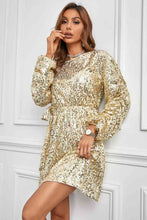 Load image into Gallery viewer, Sequin Long Sleeve Mini Dress
