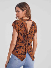 Load image into Gallery viewer, Twisted Open Back Blouse
