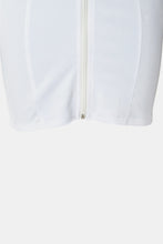 Load image into Gallery viewer, Ribbed Trim Zip Up Mini Dress
