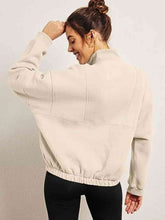 Load image into Gallery viewer, Half-Zip Long Sleeve Sweatshirt
