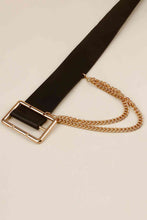 Load image into Gallery viewer, PU Leather Wide Belt with Chain
