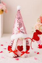 Load image into Gallery viewer, Mother&#39;s Day Sequined Heart Pointed Hat Faceless Gnome
