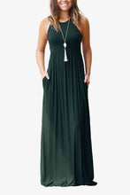 Load image into Gallery viewer, Round Neck Sleeveless Dress with Pockets
