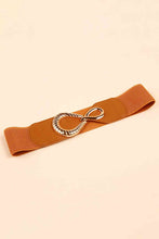 Load image into Gallery viewer, Ribbed Alloy Buckle Elastic Belt
