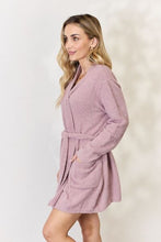 Load image into Gallery viewer, Hailey &amp; Co Tie Front Long Sleeve Robe
