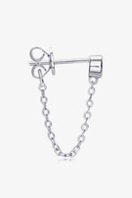 Load image into Gallery viewer, Inlaid Moissanite Chain Earrings
