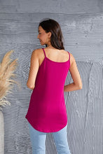 Load image into Gallery viewer, Full Size Spaghetti Strap V-Neck Flowy Tunic Cami
