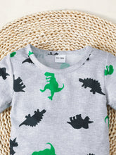 Load image into Gallery viewer, Dinosaur Print Round Neck Tee
