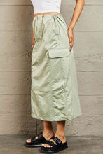 Load image into Gallery viewer, HYFVE Just In Time High Waisted Cargo Midi Skirt
