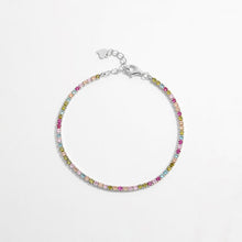 Load image into Gallery viewer, Inlaid Zircon 925 Sterling Silver Bracelet
