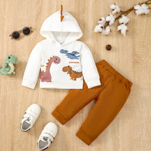 Load image into Gallery viewer, Dinosaur Graphic Hoodie and Pants Set
