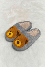 Load image into Gallery viewer, Melody Teddy Bear Print Plush Slide Slippers
