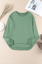 Load image into Gallery viewer, Side Slit Drop Shoulder Sweatshirt

