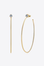 Load image into Gallery viewer, 925 Sterling Silver Moissanite Hoop Earrings
