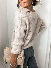 Load image into Gallery viewer, Openwork Button Up Long Sleeve Cardigan
