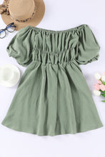 Load image into Gallery viewer, Off-Shoulder Balloon Sleeve Mini Dress
