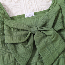 Load image into Gallery viewer, Kids Textured Bow Detail Top and Belted Shorts Set
