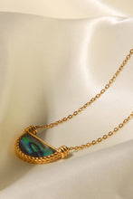 Load image into Gallery viewer, Stainless Steel Semi Circle Pendant Necklace
