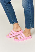 Load image into Gallery viewer, WILD DIVA Cutout Open Toe Flat Sandals
