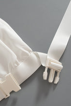 Load image into Gallery viewer, High Waist Buckle Detail Zip-Back Skirt with Pocket
