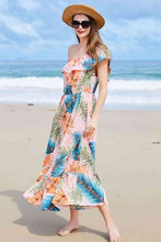 Load image into Gallery viewer, Full Size Ruffled Off-Shoulder Flutter Sleeve Maxi Dress
