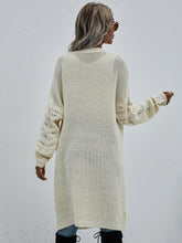 Load image into Gallery viewer, Horizontal Ribbing Open Front Duster Cardigan
