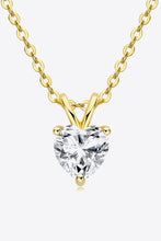 Load image into Gallery viewer, 1 Carat Moissanite Heart-Shaped Pendant Necklace
