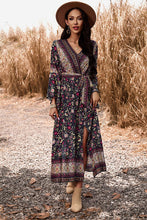 Load image into Gallery viewer, Bohemian Surplice Neck Slit Dress
