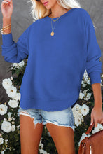 Load image into Gallery viewer, Side Slit Drop Shoulder Sweatshirt
