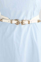 Load image into Gallery viewer, Double Buckle PU Leather Belt

