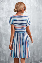 Load image into Gallery viewer, Striped Round Neck Dress
