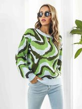 Load image into Gallery viewer, Round Neck Dropped Shoulder Sweater

