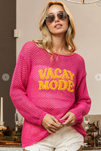 Load image into Gallery viewer, BiBi VACAY MODE Embroidered Knit Cover Up
