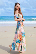 Load image into Gallery viewer, Full Size Ruffled Off-Shoulder Flutter Sleeve Maxi Dress
