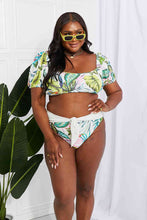 Load image into Gallery viewer, Marina West Swim Vacay Ready Puff Sleeve Bikini in Floral

