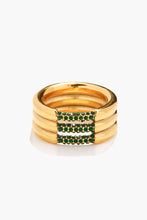 Load image into Gallery viewer, Triple-Layered Rhinestone Ring
