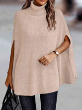 Load image into Gallery viewer, Turtleneck Dolman Sleeve Poncho
