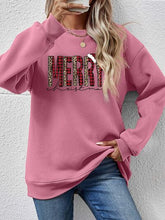 Load image into Gallery viewer, MERRY CHRISTMAS Round Neck Long Sleeve Sweatshirt

