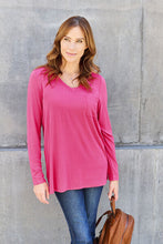 Load image into Gallery viewer, Basic Bae Full Size V-Neck Long Sleeve Top
